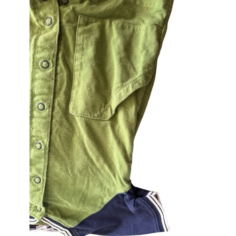 Vintage Carters One Piece Romper Green With Construction‎ Truck Size 6 Months